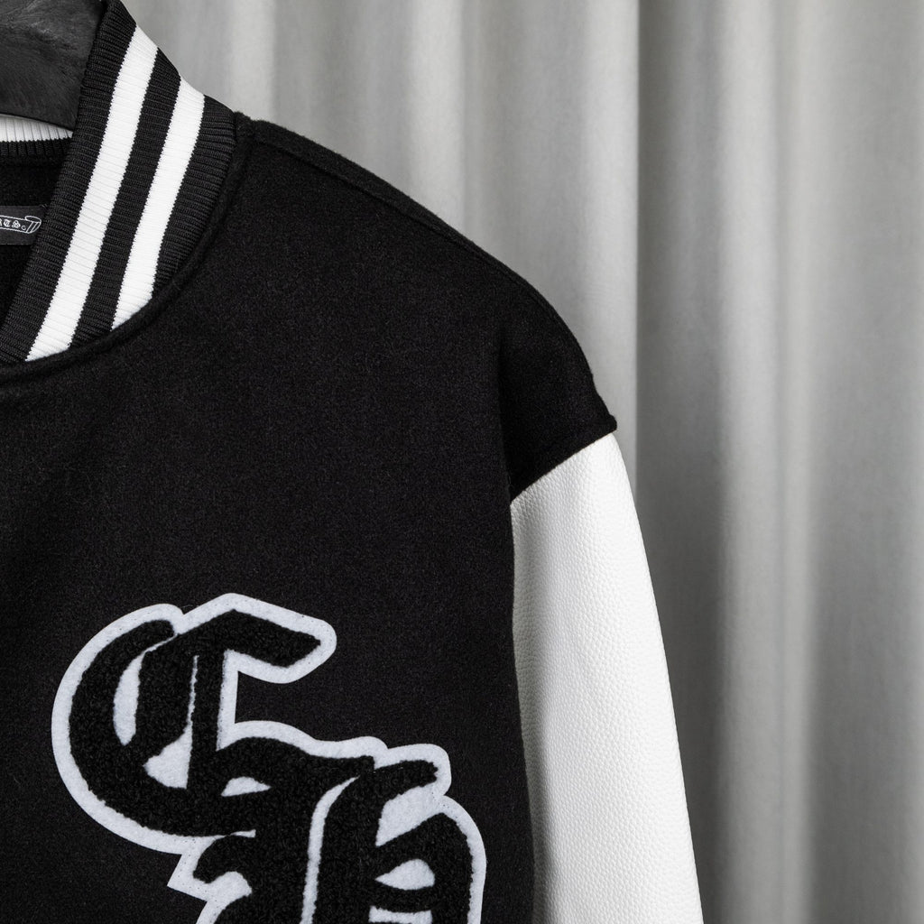 Chaqueta Chrome Hearts Estilo Béisbol SS26 Pasarela Bordado Pesado CALIDAD ORIGINAL