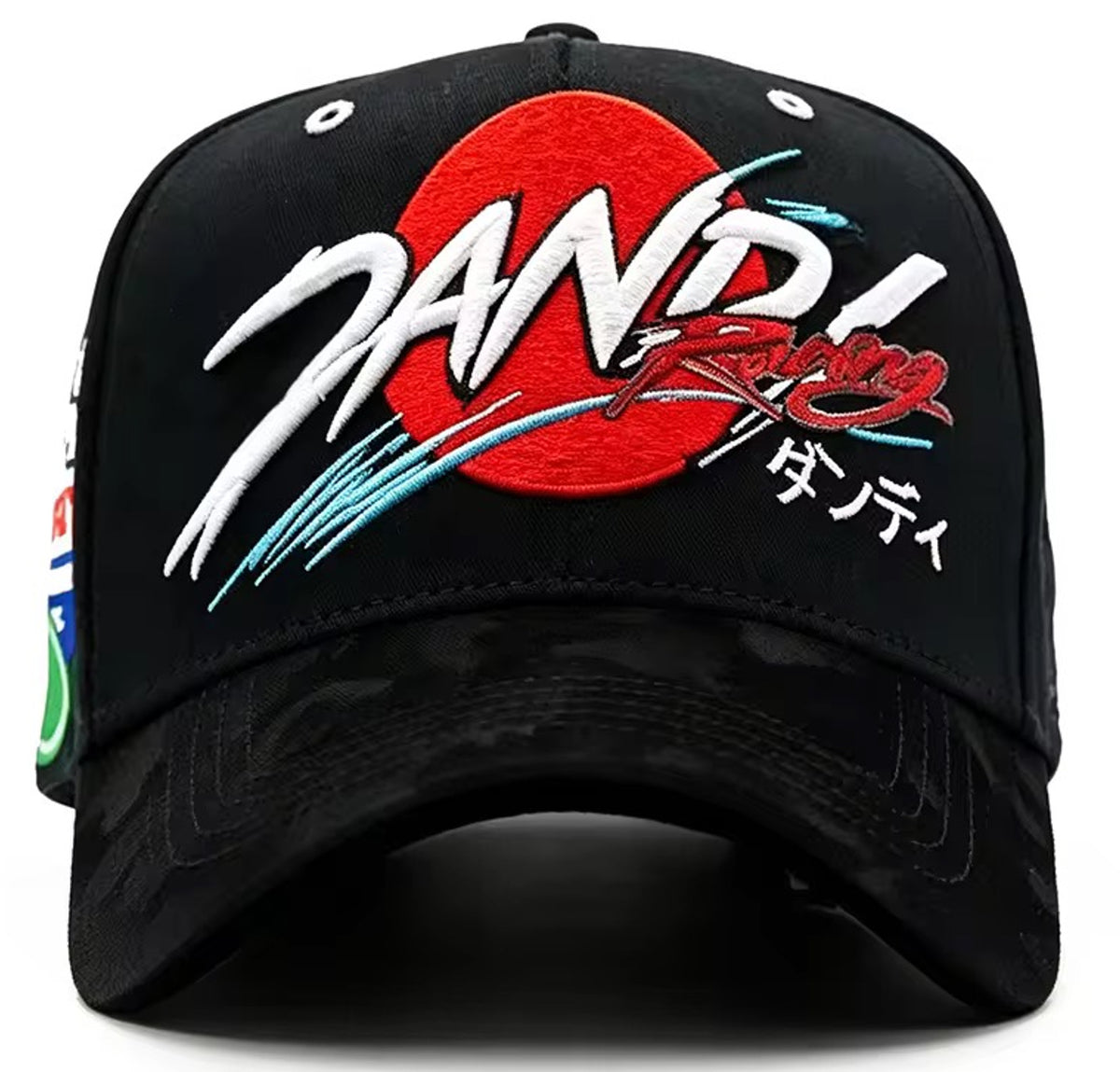 Gorra Dandy estilo carreras con círculo rojo