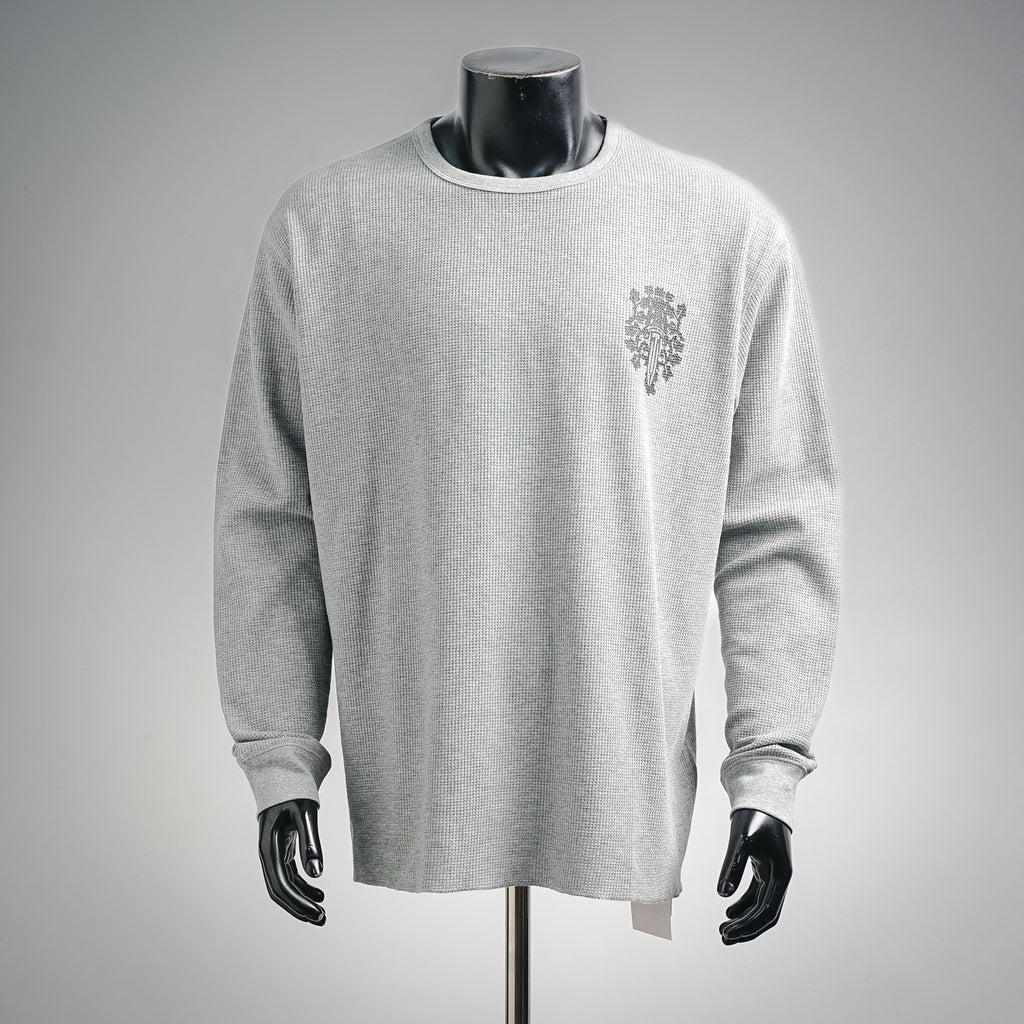 Polera Manga Larga Chrome Hearts /CH waffle estampado manga larga polera con vid y espada estampado CALIDAD ORIGINAL