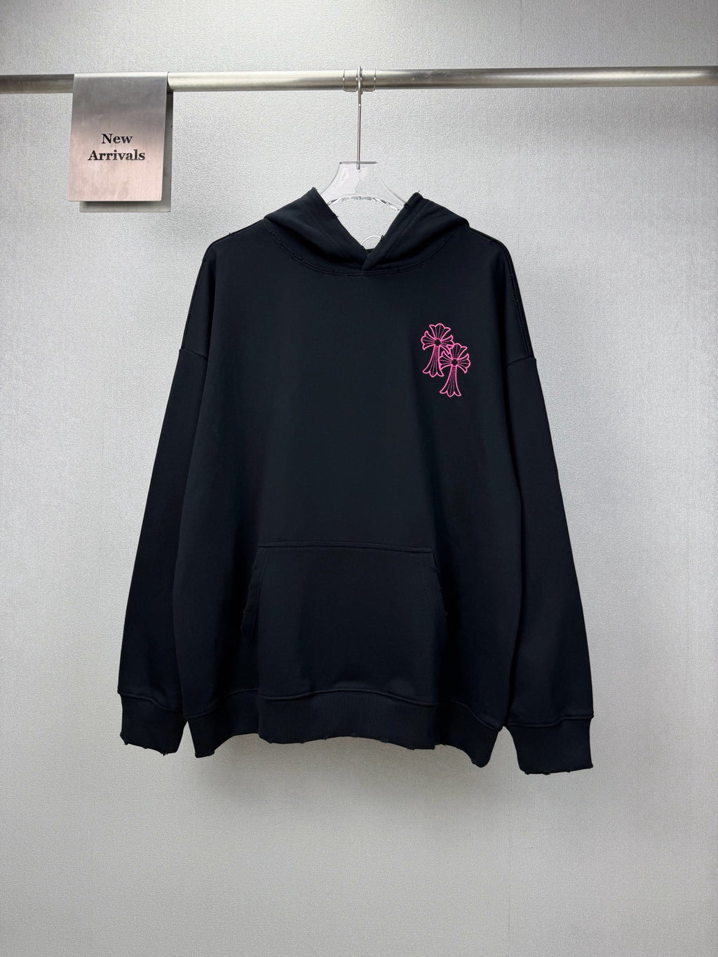 Sudadera Chrome Hearts 2026 nuevo bordado cruz logo Washed y desgastado para pareja con capucha - Estilo B CALIDAD ORIGINAL