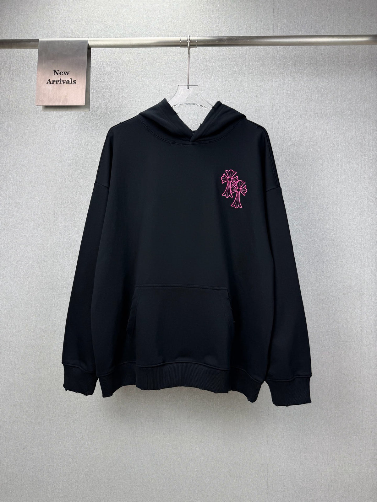 Sudadera Chrome Hearts 2026 nuevo bordado cruz logo Washed y desgastado para pareja con capucha - Estilo B CALIDAD ORIGINAL