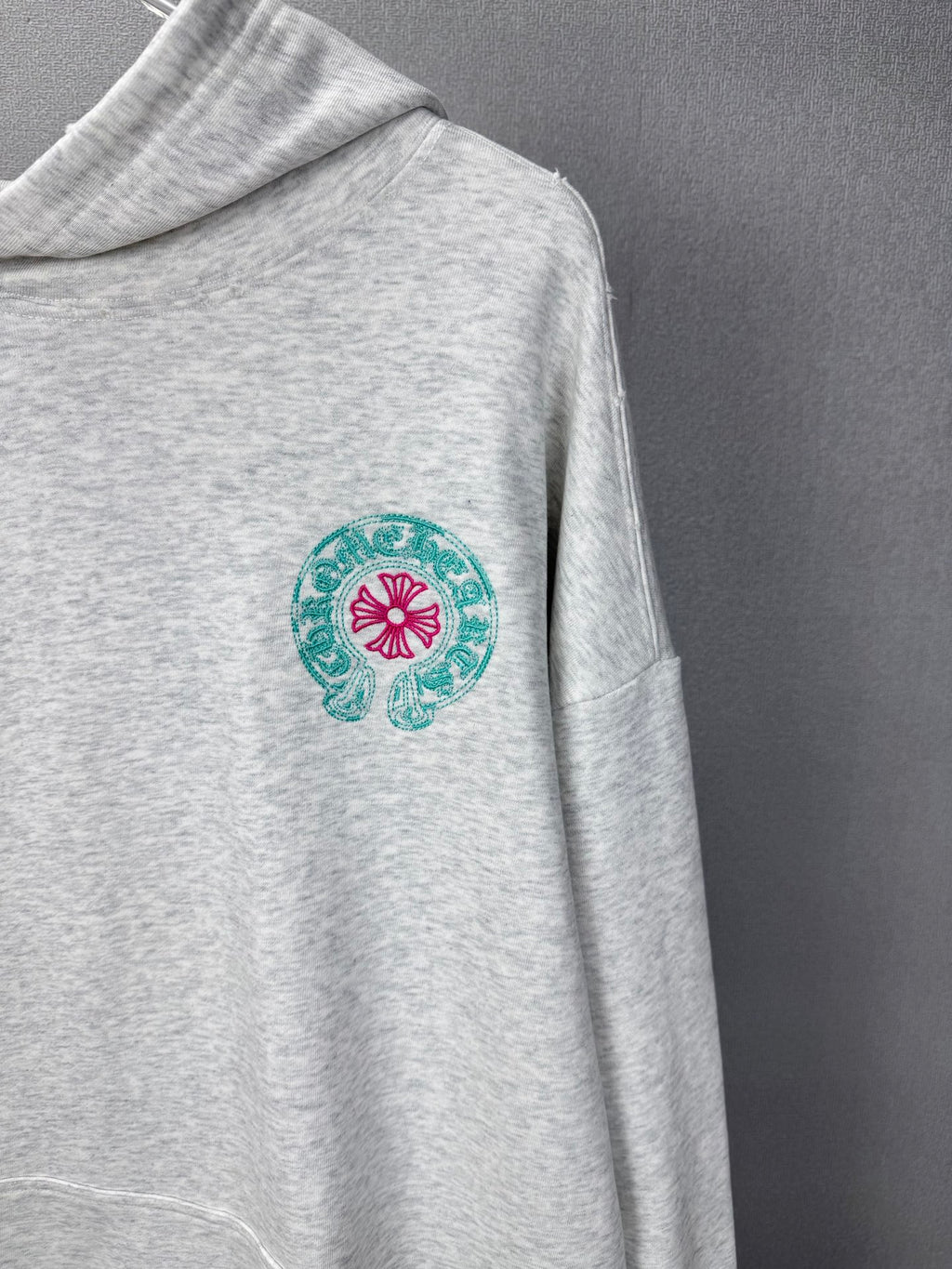 Sudadera Chrome Hearts 2026 nuevo bordado herradura logo Washed y desgastado para pareja con capucha CALIDAD ORIGINAL