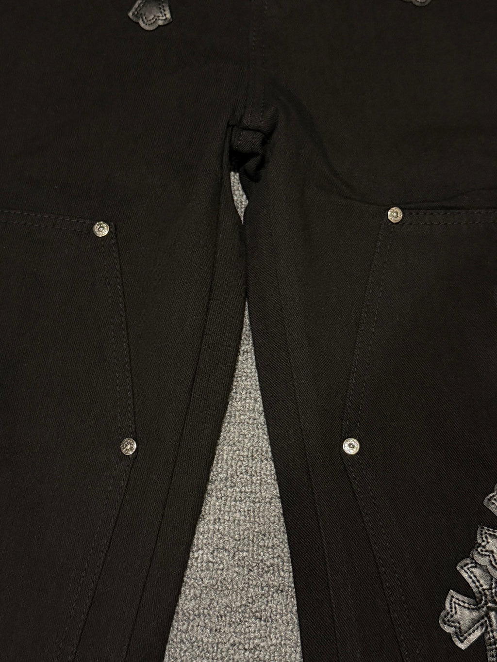 Pantalón Chrome Hearts cruz con estampado de jeans/ pantalón CALIDAD ORIGINAL