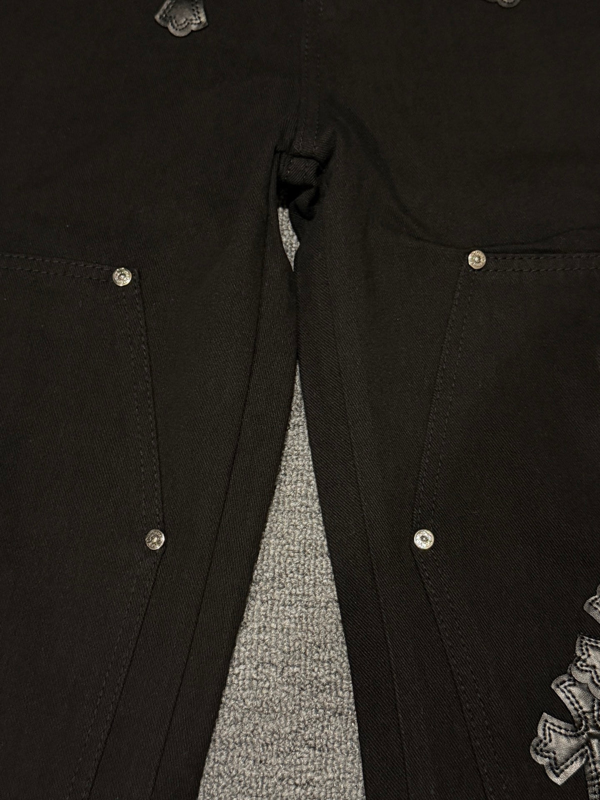 Pantalón Chrome Hearts cruz con estampado de jeans/ pantalón CALIDAD ORIGINAL