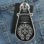 Pantalón Chrome Hearts negro y blanco patchwork cuero cruz jeans CALIDAD ORIGINAL