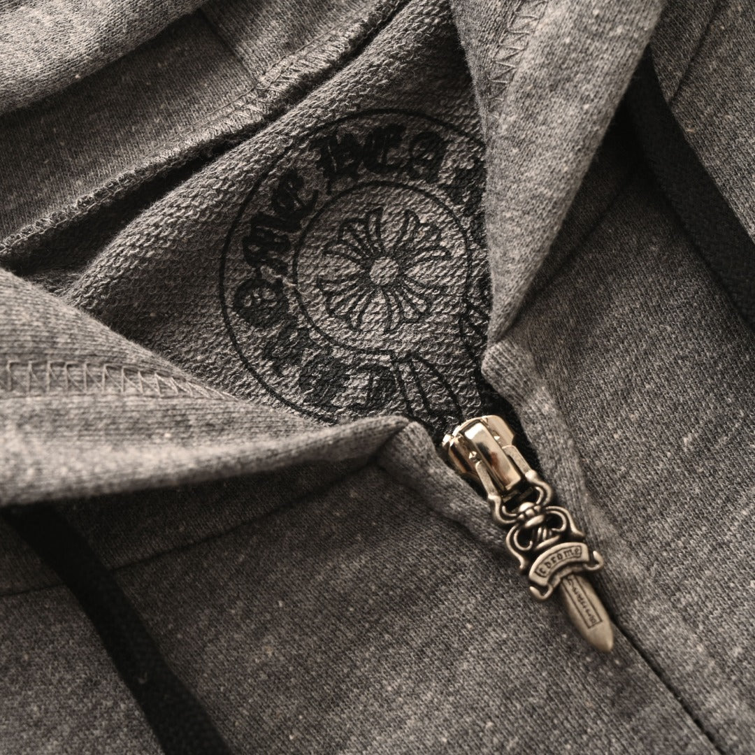 Chaqueta Chrome Hearts Capucha Cruz Negra CALIDAD ORIGINAL