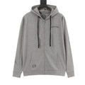 Chaqueta Chrome Hearts negro cruz estampado con capucha chaqueta - gris CALIDAD ORIGINAL