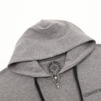 Chaqueta Chrome Hearts negro cruz estampado con capucha chaqueta - gris CALIDAD ORIGINAL