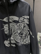Chaqueta Burberry ecuestre estampado con capucha chaqueta CALIDAD ORIGINAL