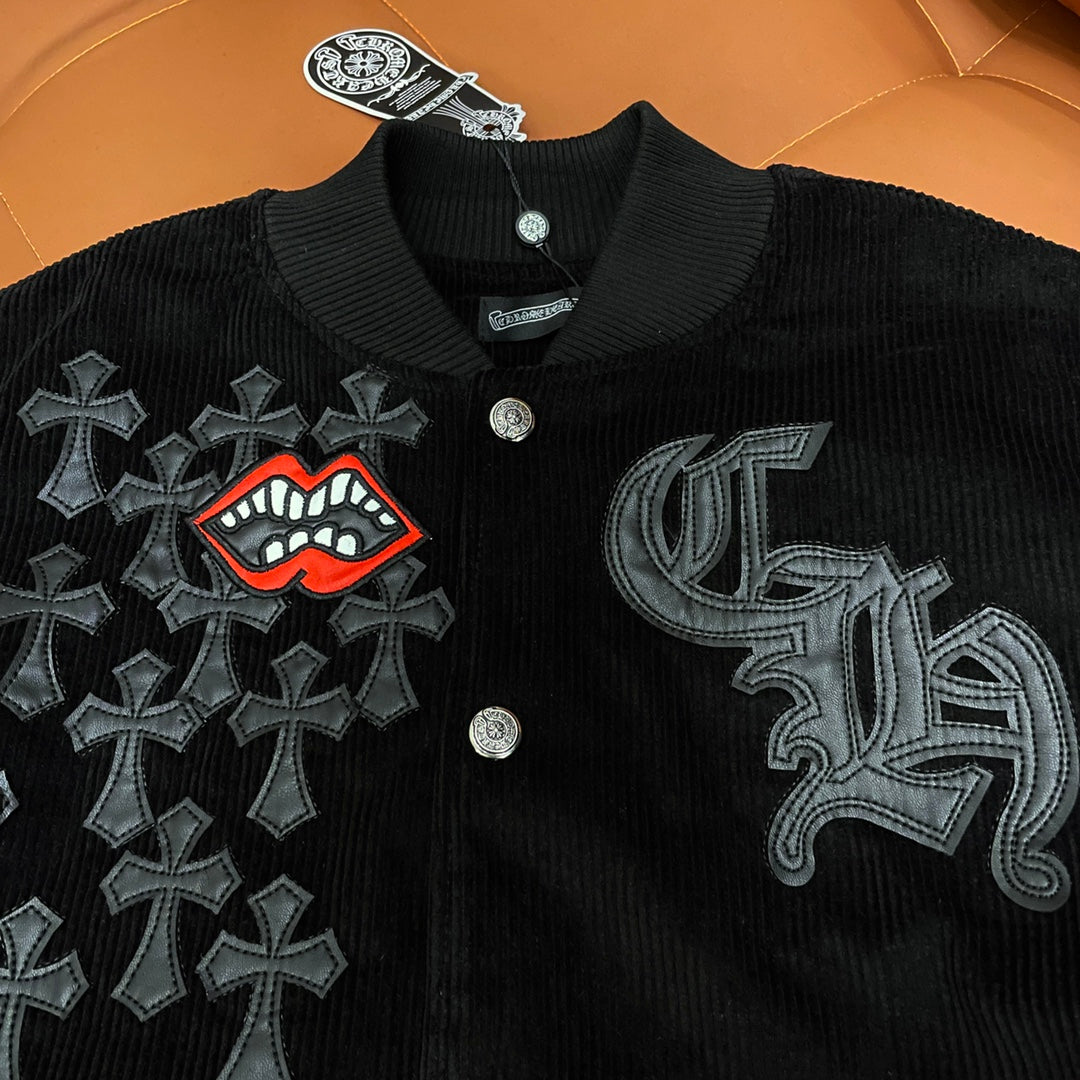 Chaqueta Chrome Hearts CH️ 2024 primavera/verano de pasarela estilo béisbol chaqueta - Estilo C CALIDAD ORIGINAL