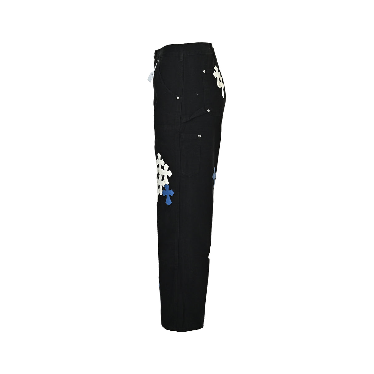 Pantalón Chrome Hearts cuero cruz con estampado de cargo jeans CALIDAD ORIGINAL