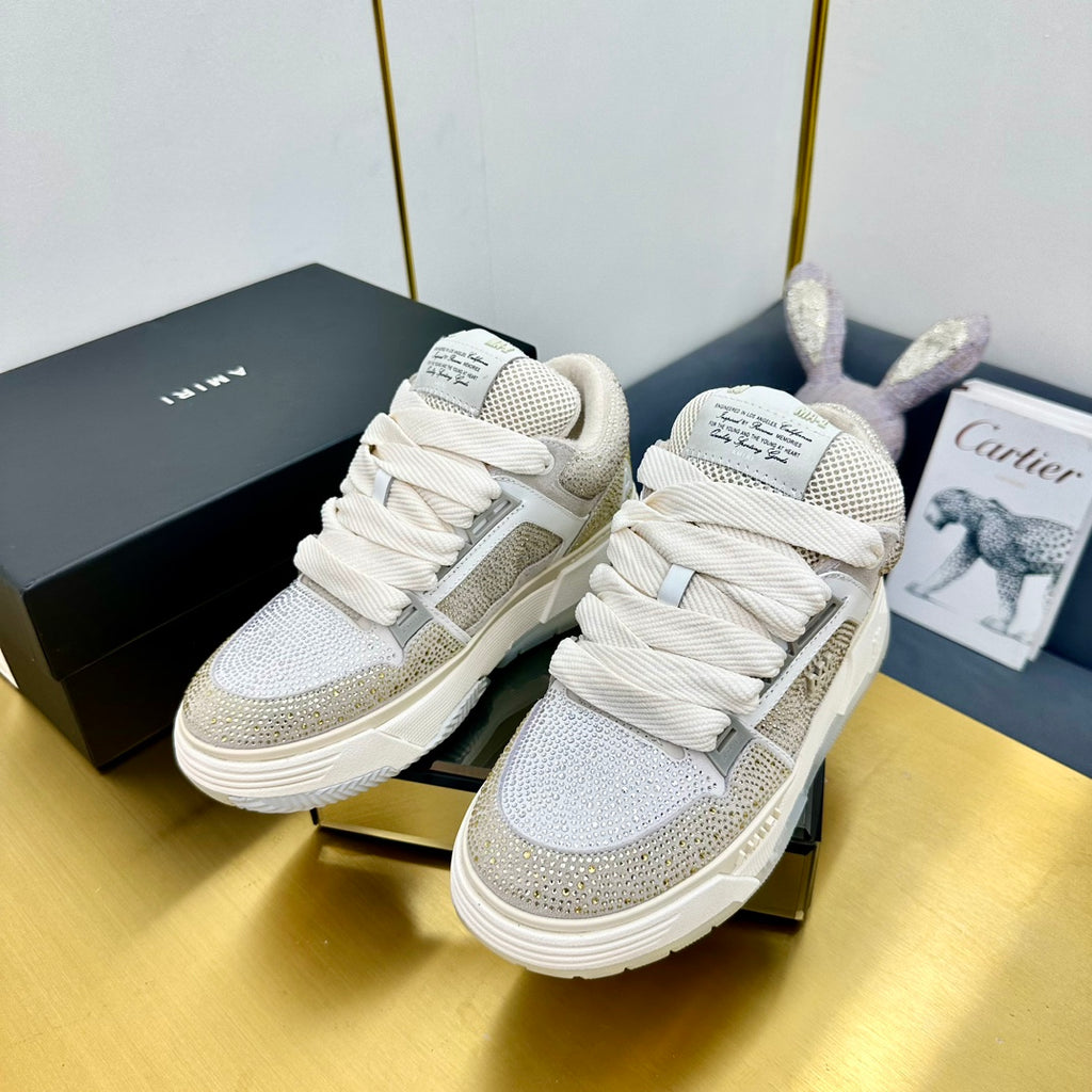 Amiri MA-1 Crystal – Beige/Dorado