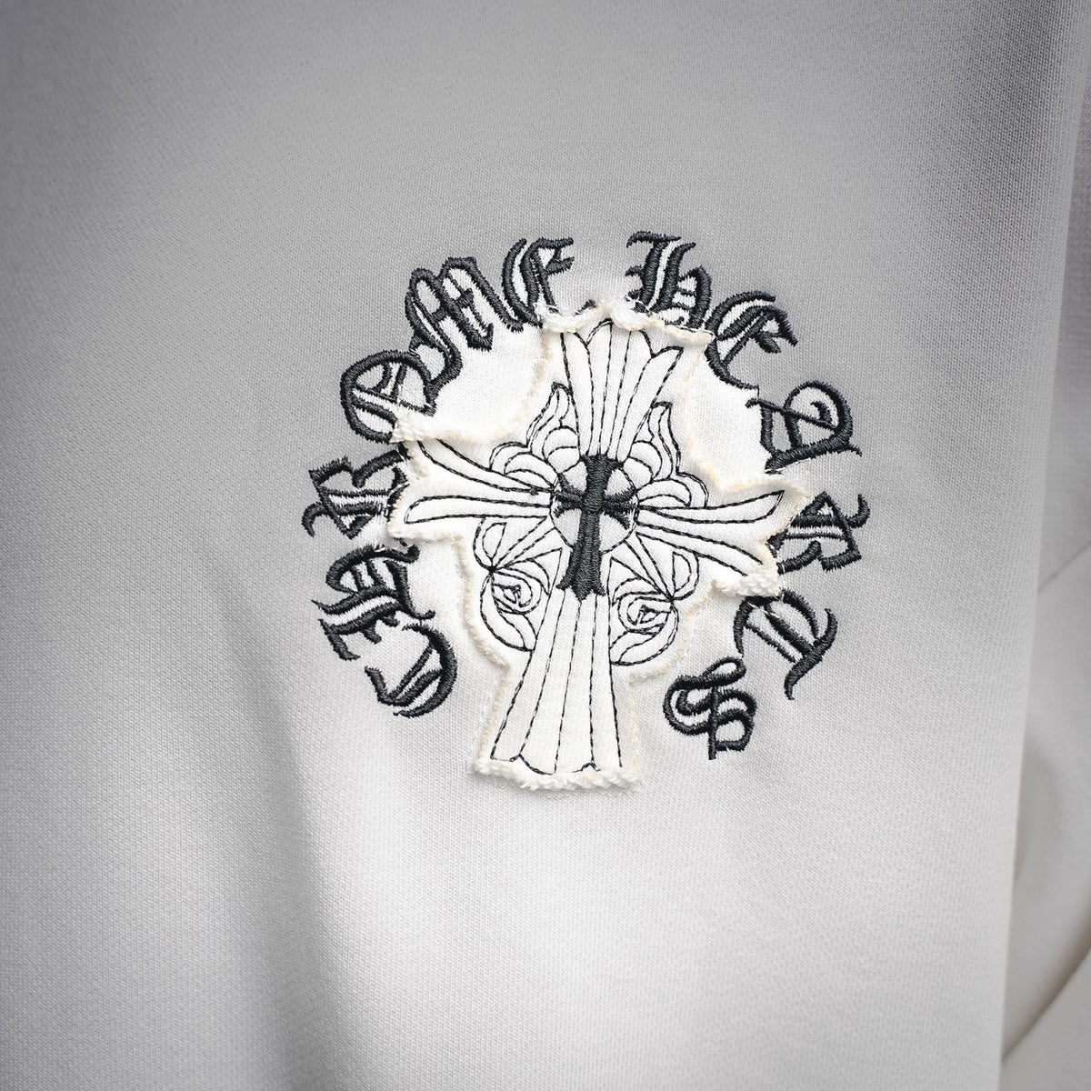 Sudadera Chrome Hearts 26SS perla cruz bordado con capucha - Estilo B CALIDAD ORIGINAL