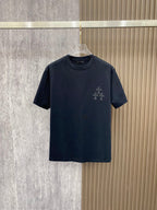 Polera Chrome Hearts 26SS verano nuevo cuello redondo manga corta polera CALIDAD ORIGINAL