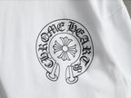 Prenda Chrome Hearts cruz y herradura estampado de logo cuello redondo manga larga - Estilo E CALIDAD ORIGINAL