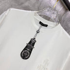 Polera Chrome Hearts 26SS verano nuevo cuello redondo manga corta polera - Estilo D CALIDAD ORIGINAL