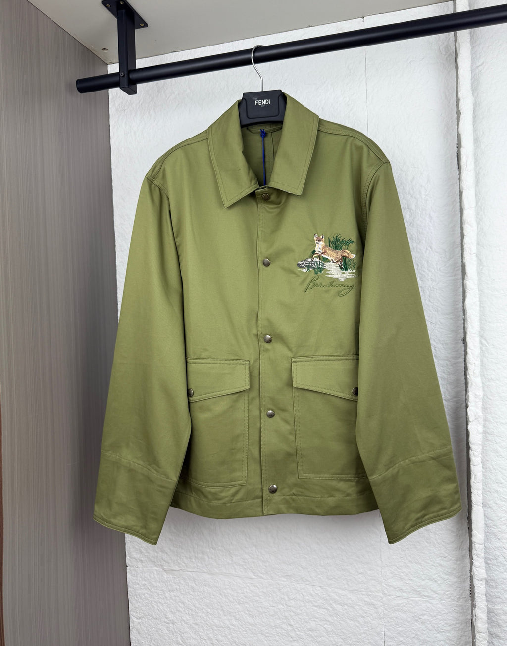 Chaqueta Burberry Animal bordado con bolsillo CALIDAD ORIGINAL