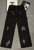 Pantalón Chrome Hearts cruz con estampado de jeans/ pantalón CALIDAD ORIGINAL