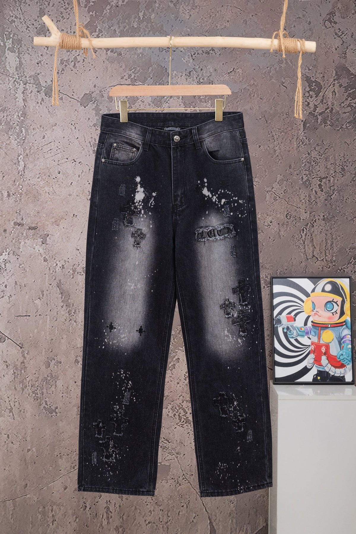 Pantalón Chrome Hearts #498323 CALIDAD ORIGINAL