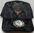 Gorra Colgante dorado tipo collar con joyas