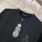 Polera Chrome Hearts 26SS verano nuevo cuello redondo manga corta polera - Estilo C CALIDAD ORIGINAL