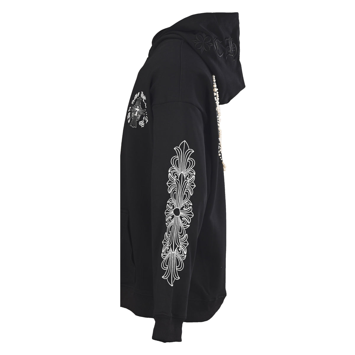 Sudadera Chrome Hearts perla cruz bordado sudadera con capucha - Estilo B CALIDAD ORIGINAL