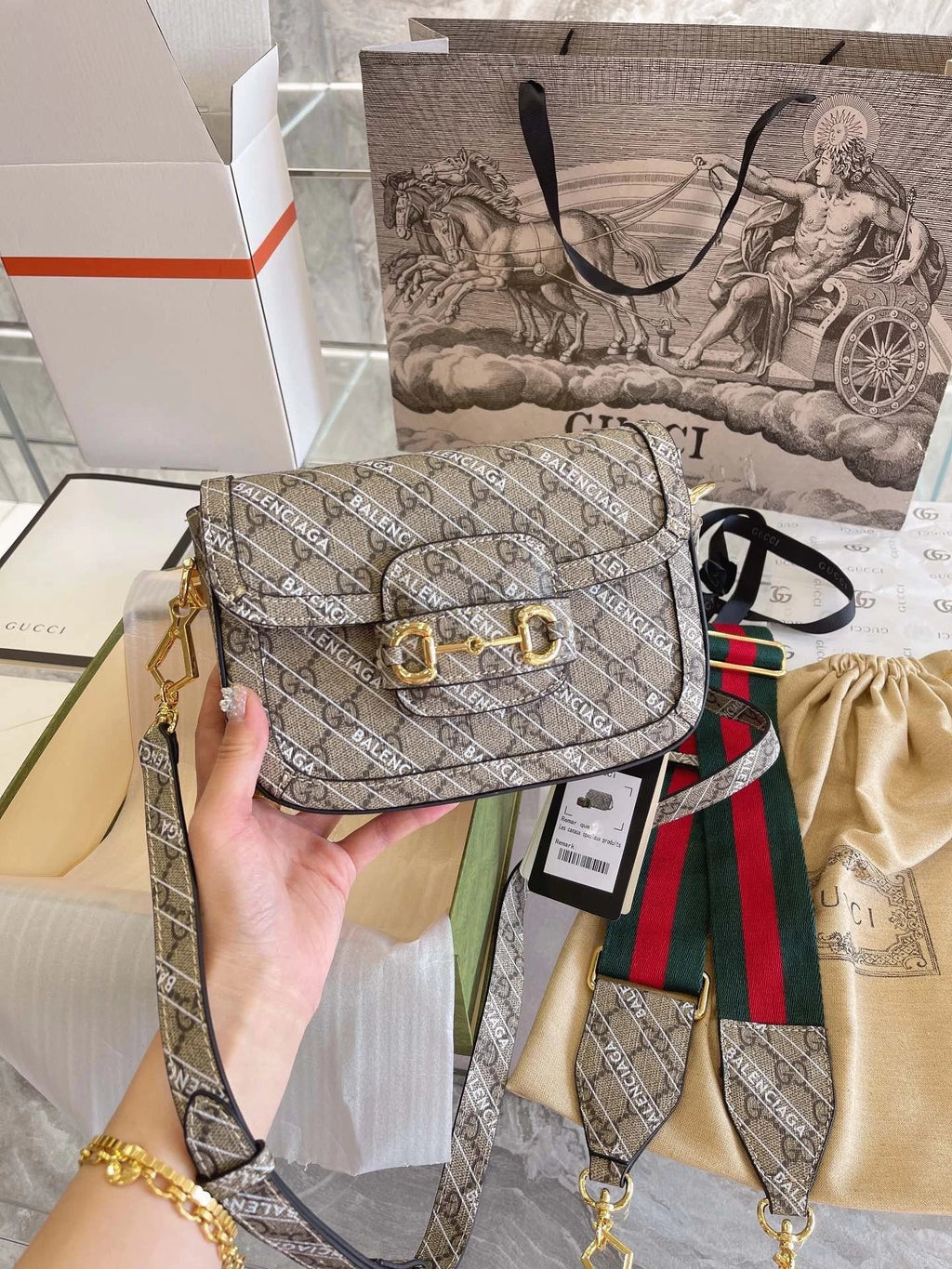 Cartera mini number GUCC x BALENCIAGA