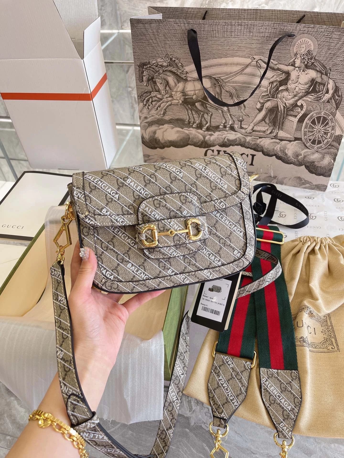 Cartera mini number GUCC x BALENCIAGA