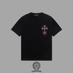 Polera Chrome Hearts 2026FW manga corta polera con estampado de logo, High-End 26s Double Yarn 300g Fabric - Estilo C CALIDAD ORIGINAL