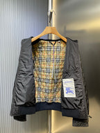 Chaqueta Burberry acolchado Stand Collar Nylon chaqueta - Estilo B CALIDAD ORIGINAL