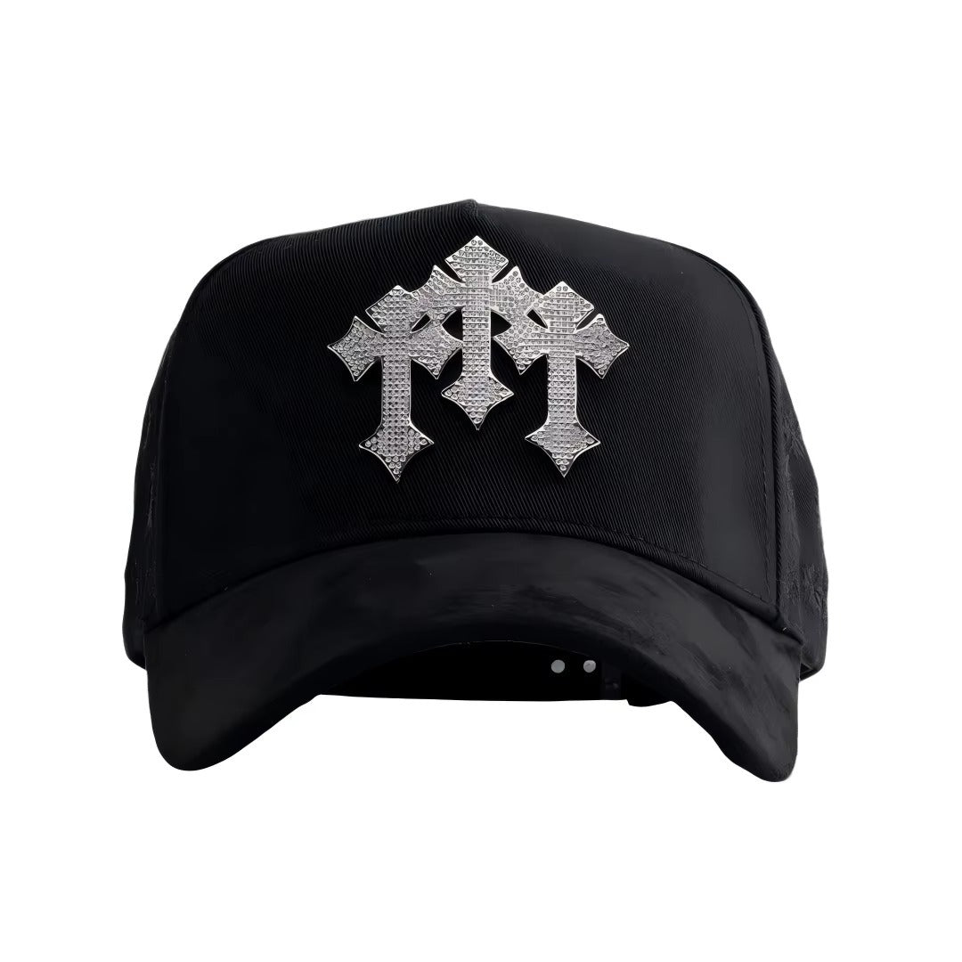 Gorra Chrome Hearts Cruz - Plata