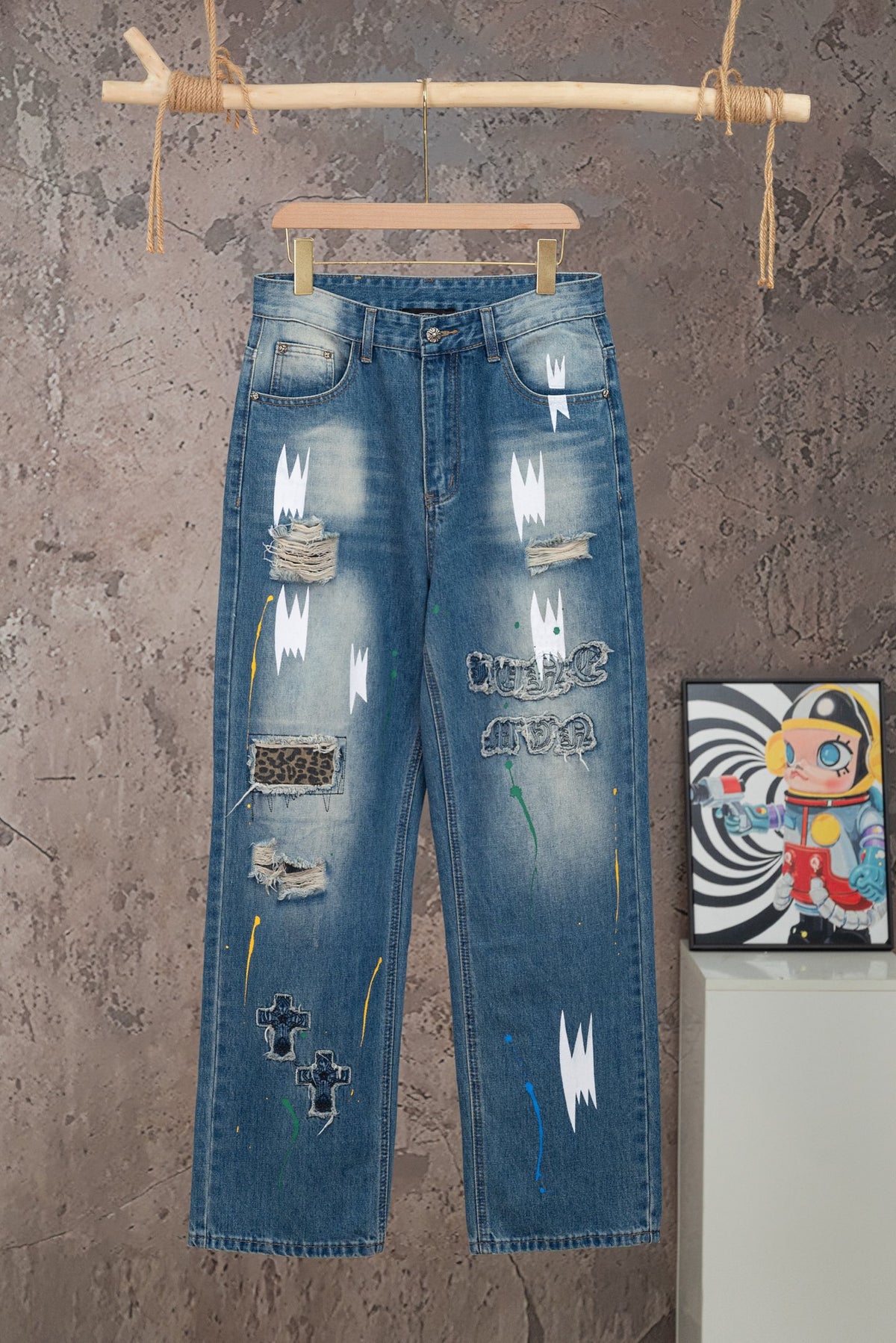 Pantalón Chrome Hearts #498334 CALIDAD ORIGINAL