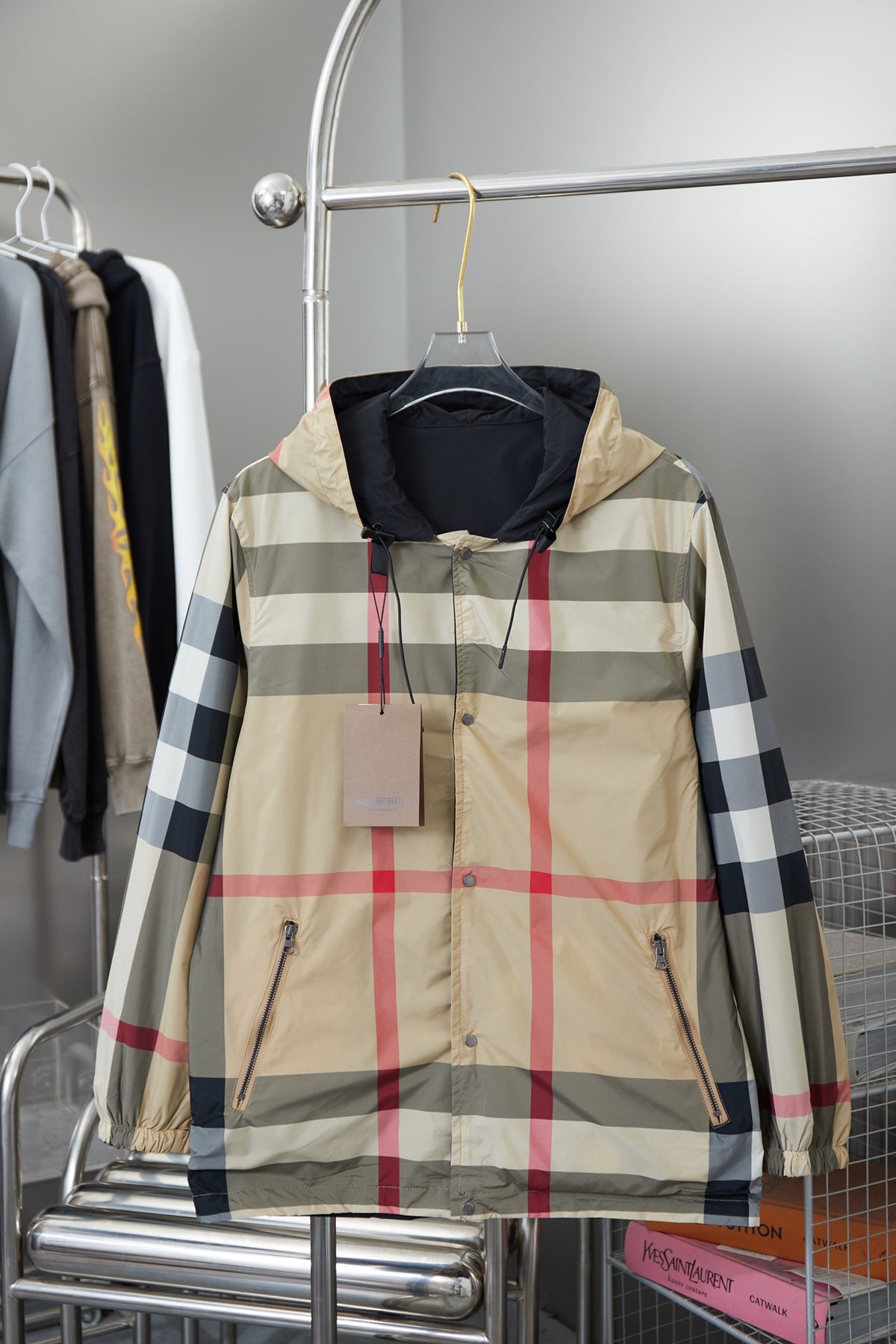 Chaqueta Burberry BR Large a cuadros reversible chaqueta CALIDAD ORIGINAL