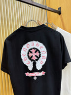 Polera Chrome Hearts 26SS verano nuevo cuello redondo manga corta polera - Estilo F CALIDAD ORIGINAL