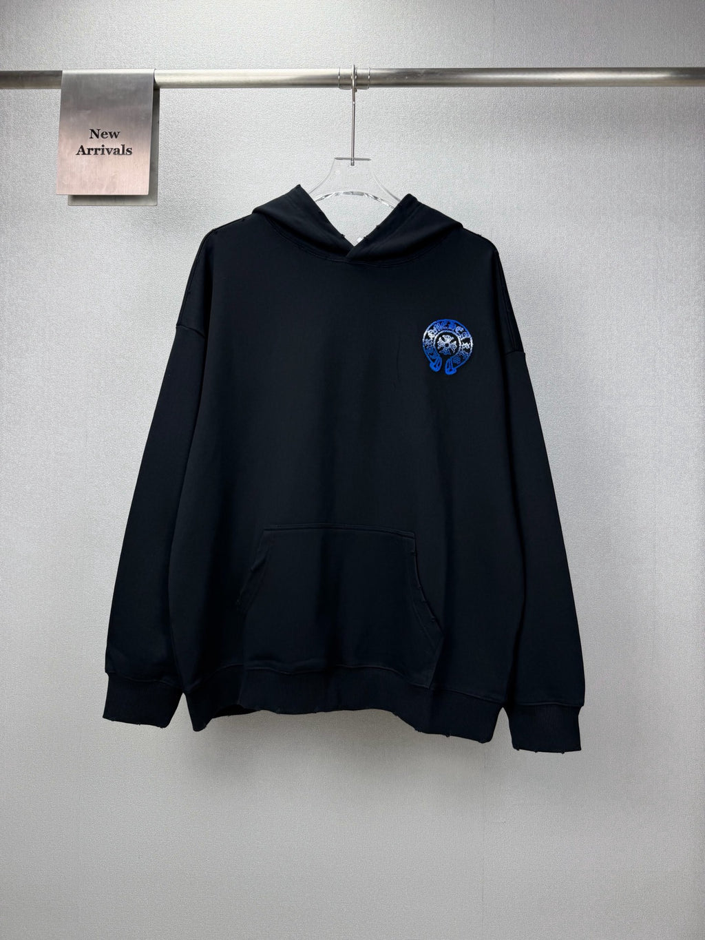 Sudadera Chrome Hearts 2026 nuevo degradé Toothbrush bordado herradura logo Washed y desgastado para pareja con capucha - Estilo B CALIDAD ORIGINAL