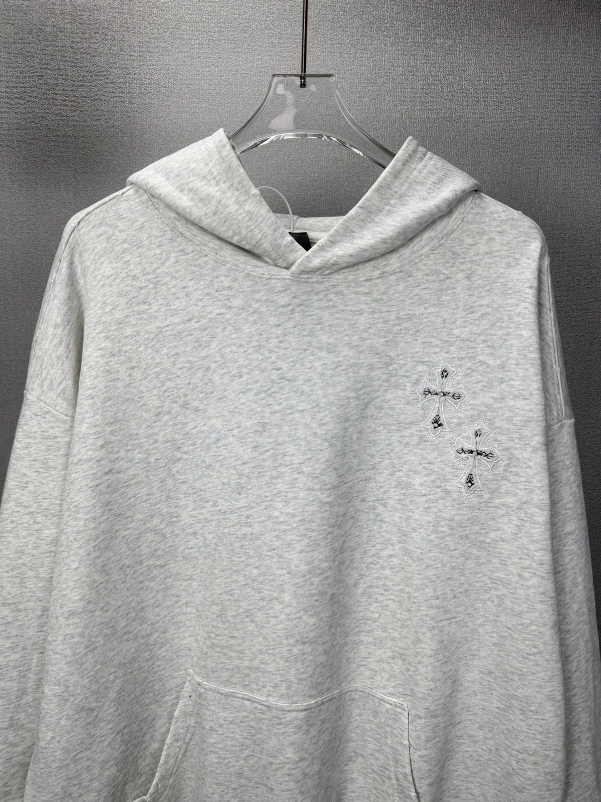 Sudadera Chrome Hearts 2026 nuevo bordado cruz logo Washed y desgastado para pareja con capucha - Estilo C CALIDAD ORIGINAL