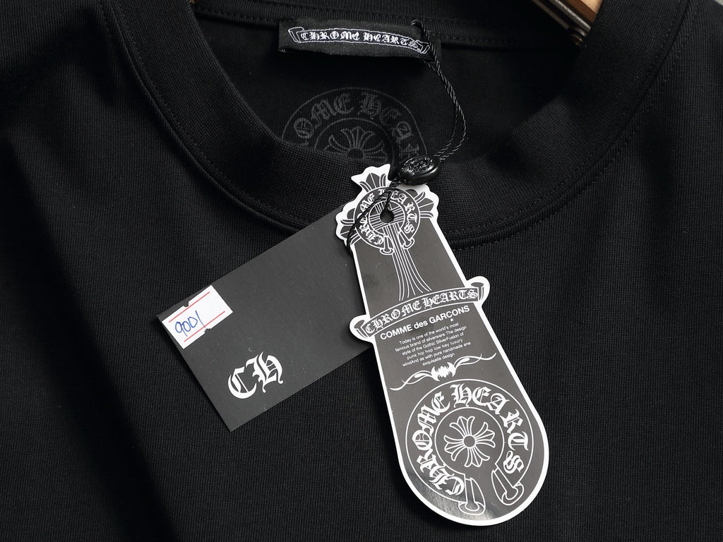 Prenda Chrome Hearts cruz y herradura estampado de logo cuello redondo manga larga - Estilo D CALIDAD ORIGINAL