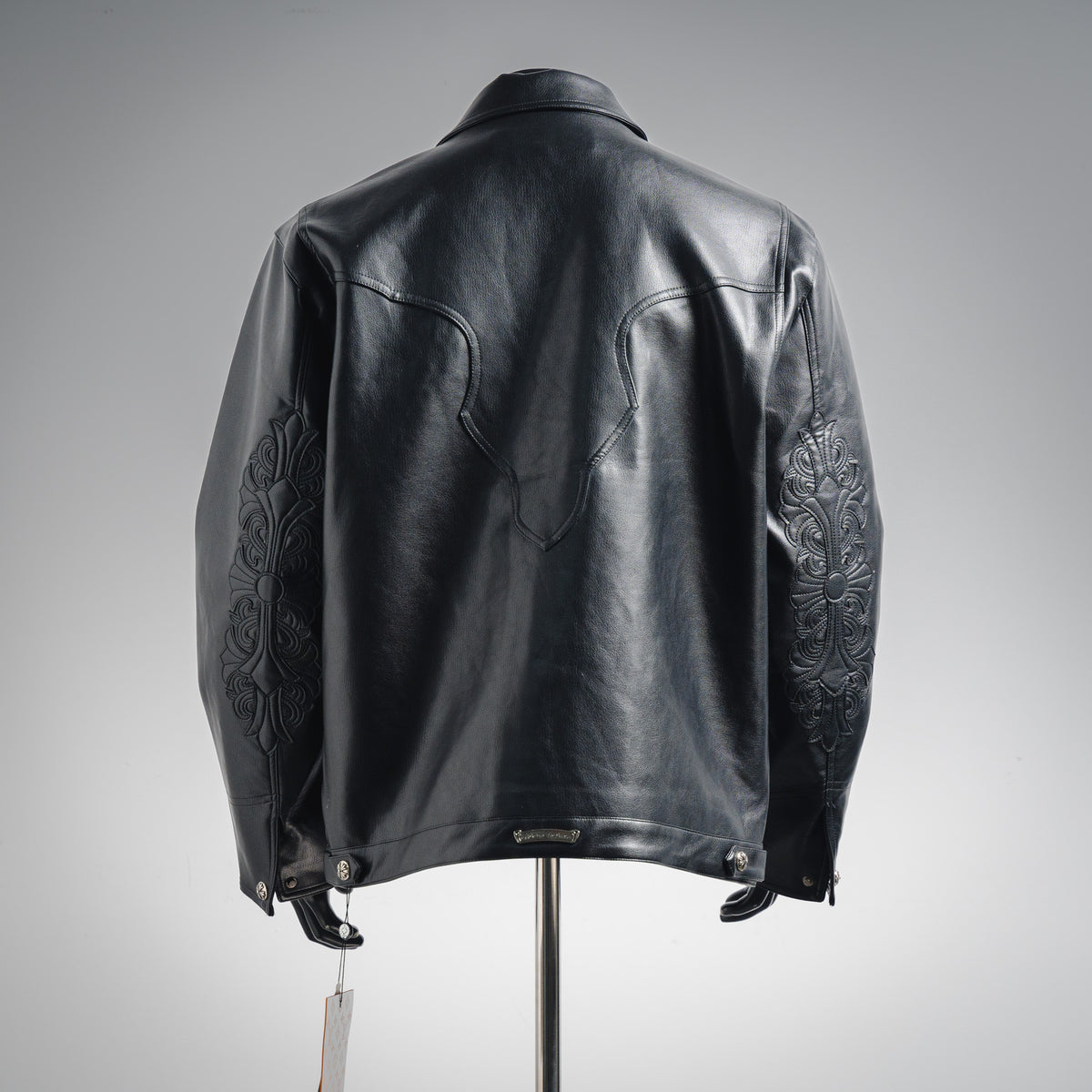 Chaqueta de Cuero Chrome Hearts Bordado Grande CALIDAD ORIGINAL