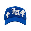 Gorra LA azul con cruz gótica blanca