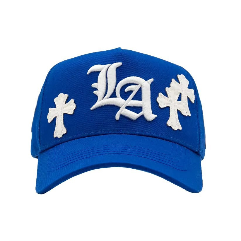 Gorra LA azul con cruz gótica blanca