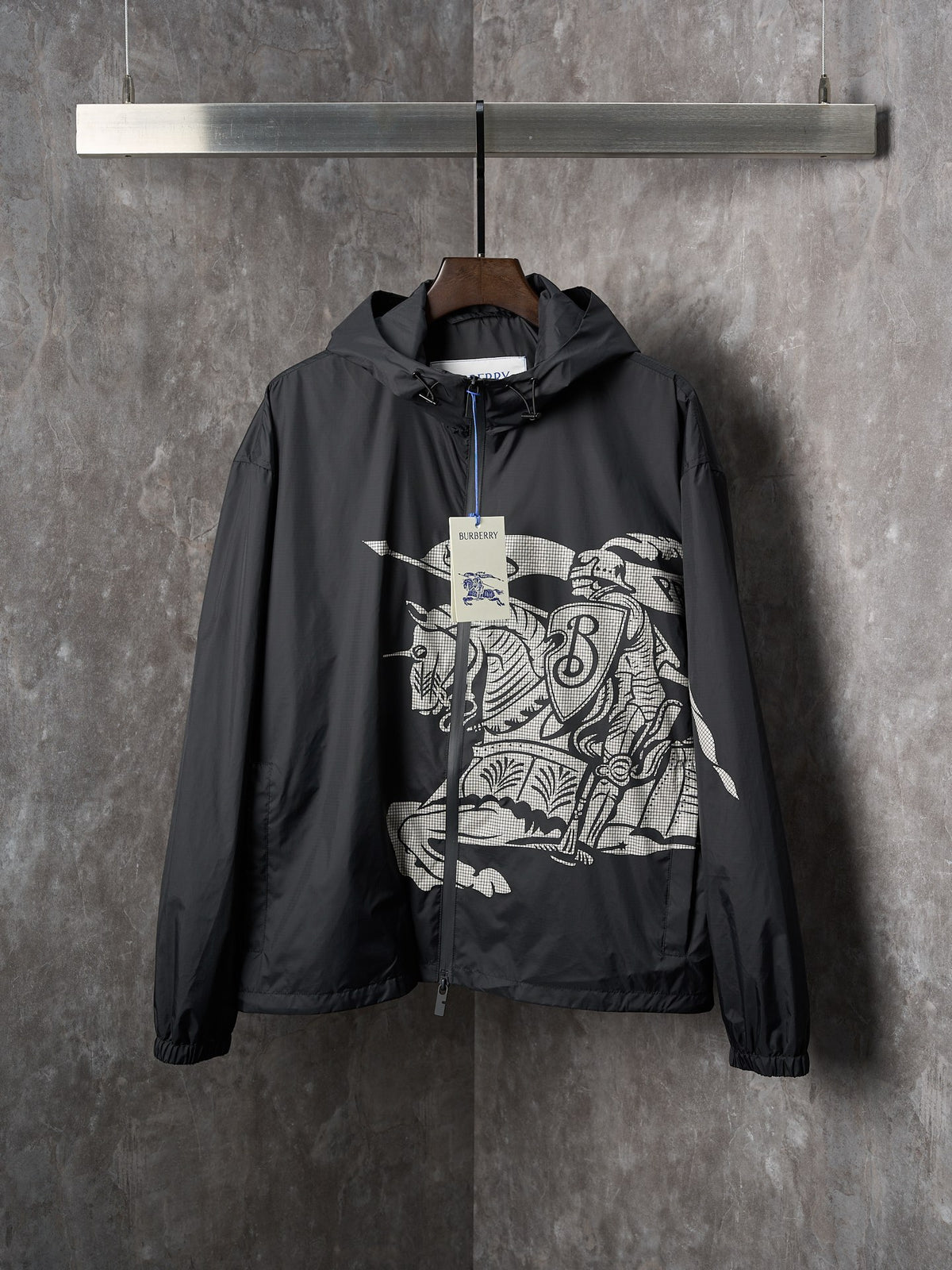 Chaqueta Burberry ecuestre con logo de caballo en nylon CALIDAD ORIGINAL