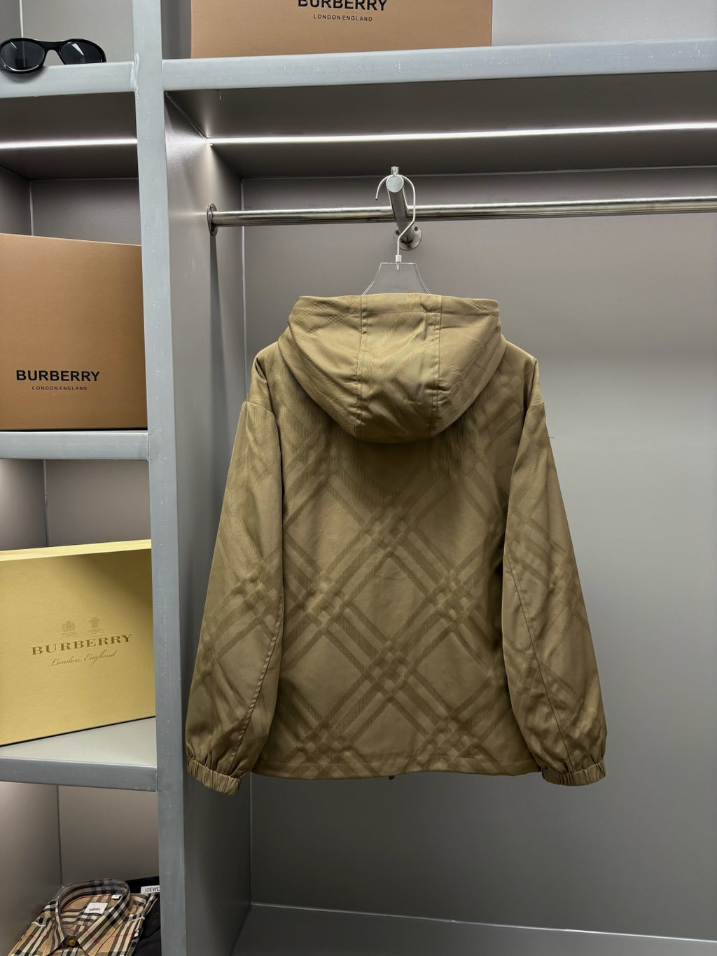 Chaqueta Burberry Jacquard Twill ecuestre bordado chaqueta - Estilo B CALIDAD ORIGINAL