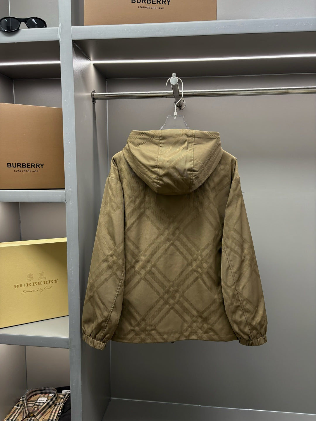 Chaqueta Burberry Jacquard Twill ecuestre bordado chaqueta - Estilo B CALIDAD ORIGINAL