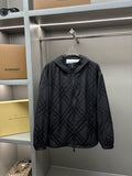 Chaqueta Burberry Jacquard Twill ecuestre bordado chaqueta CALIDAD ORIGINAL