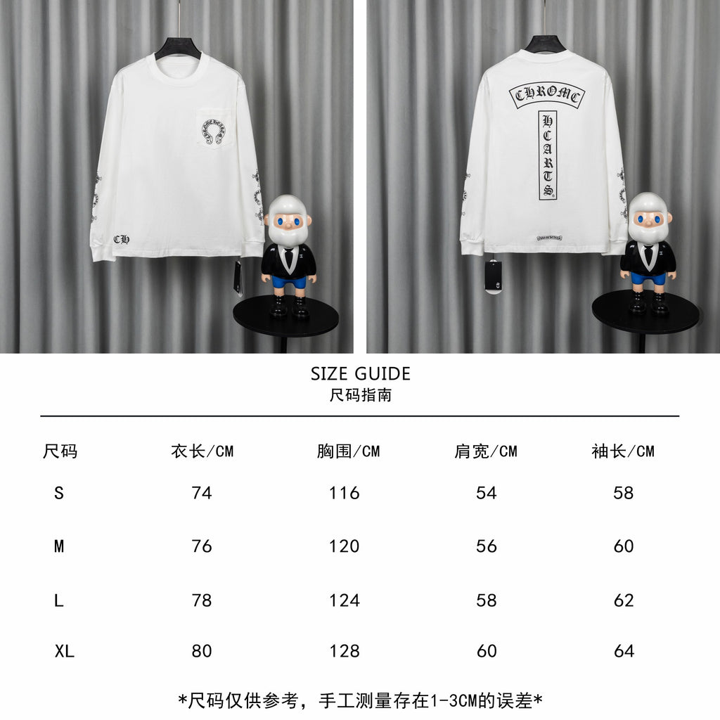 Prenda Chrome Hearts manga larga - Estilo D CALIDAD ORIGINAL