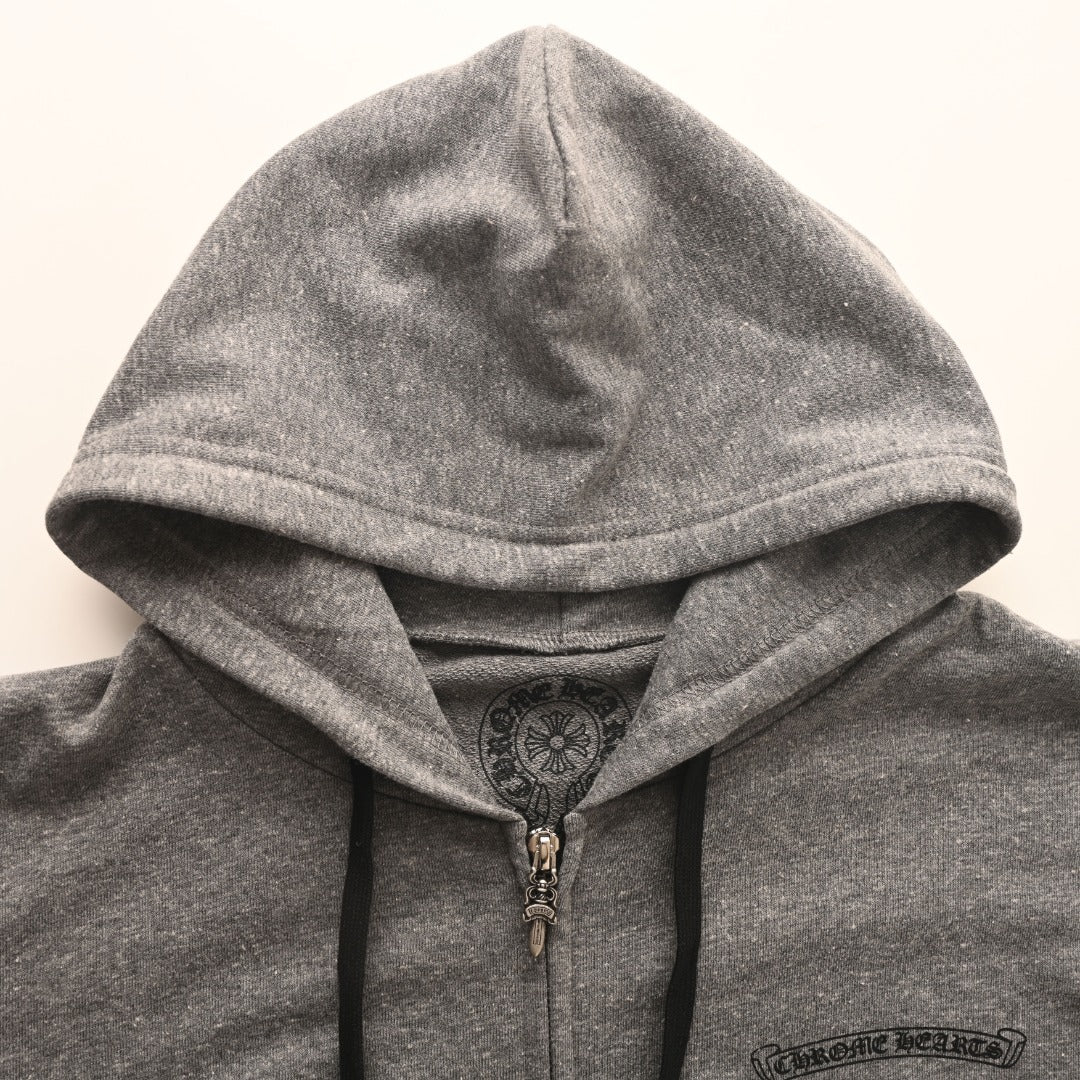 Chaqueta Chrome Hearts Capucha Cruz Negra CALIDAD ORIGINAL