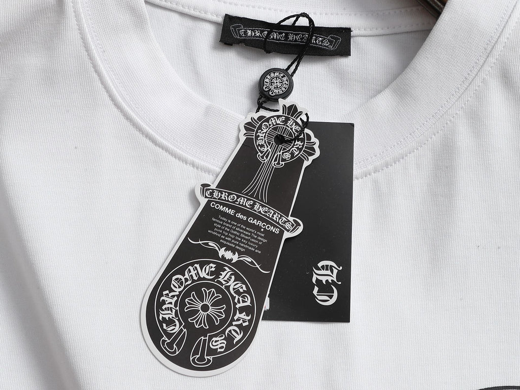 Prenda Chrome Hearts cruz y herradura estampado de logo cuello redondo manga larga CALIDAD ORIGINAL