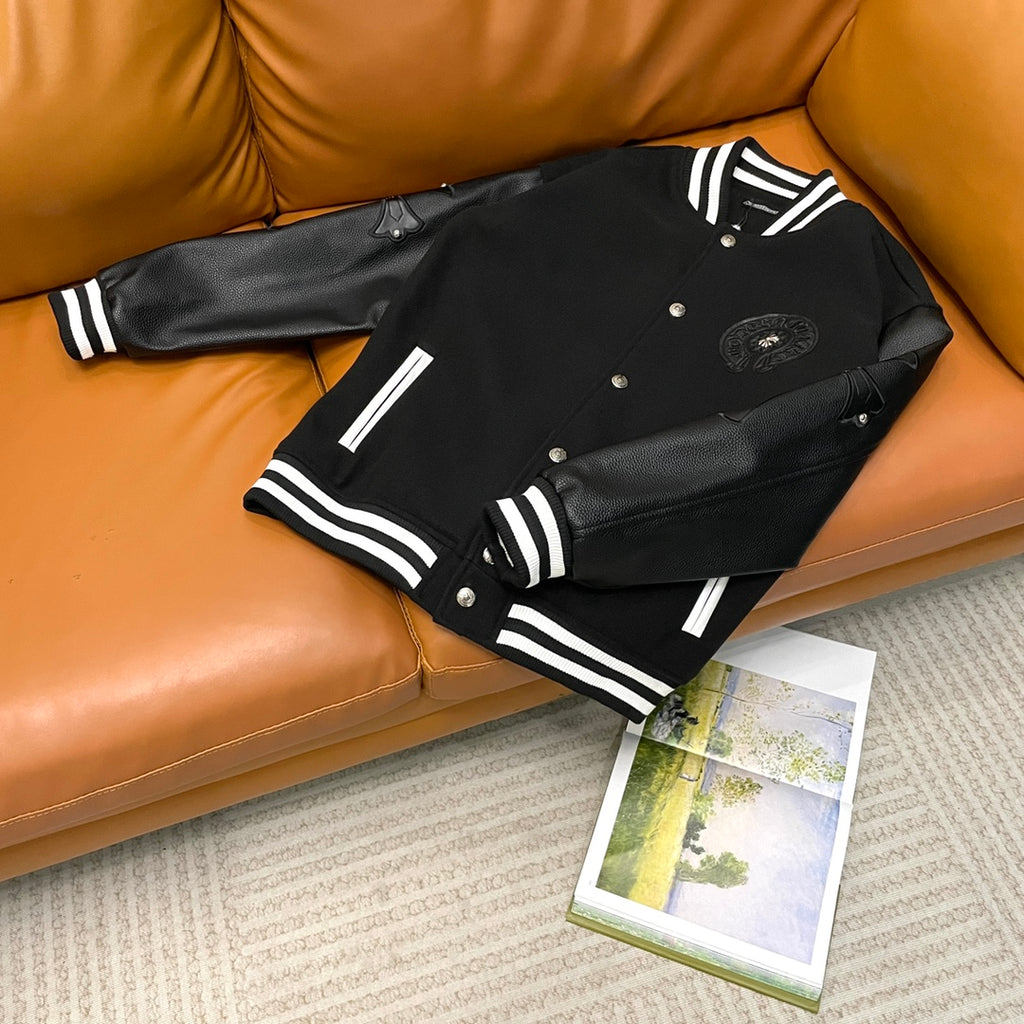 Chaqueta Chrome Hearts CH️ 2024 primavera/verano de pasarela estilo béisbol chaqueta - Estilo B CALIDAD ORIGINAL