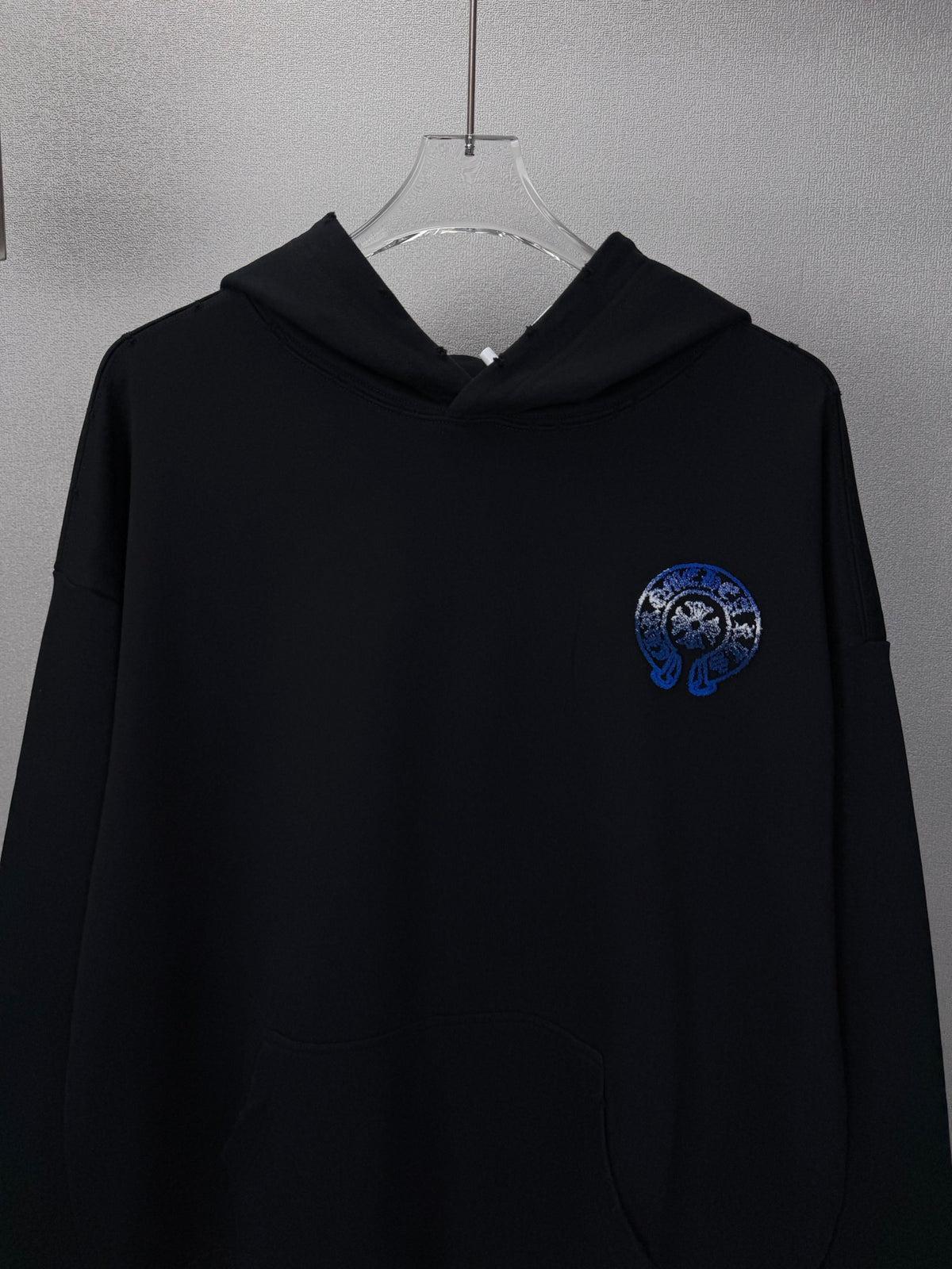 Sudadera Chrome Hearts 2026 nuevo degradé Toothbrush bordado herradura logo Washed y desgastado para pareja con capucha - Estilo B CALIDAD ORIGINAL