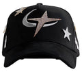 Gorra Estrella y rayo/luna plateados